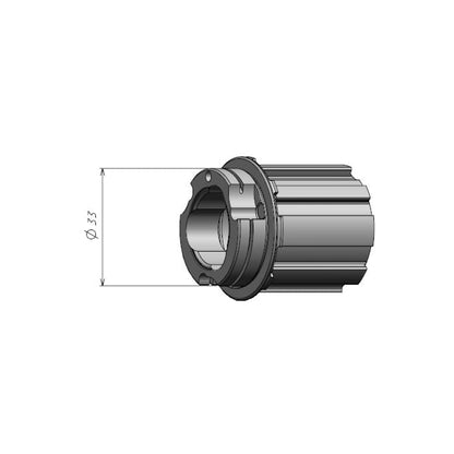 Campagnolo FH-N3WA33 Corpetto Ruota Libera N3W 13v Ø33mm Alluminio